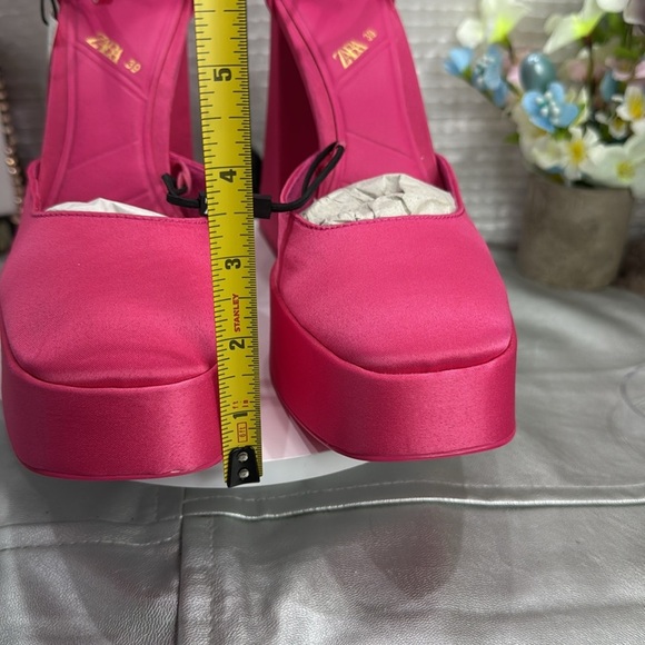 (H3) ZARA, Pink platform heels (new), size 39/8 and 36/5.5 USA - Picture 5 of 12